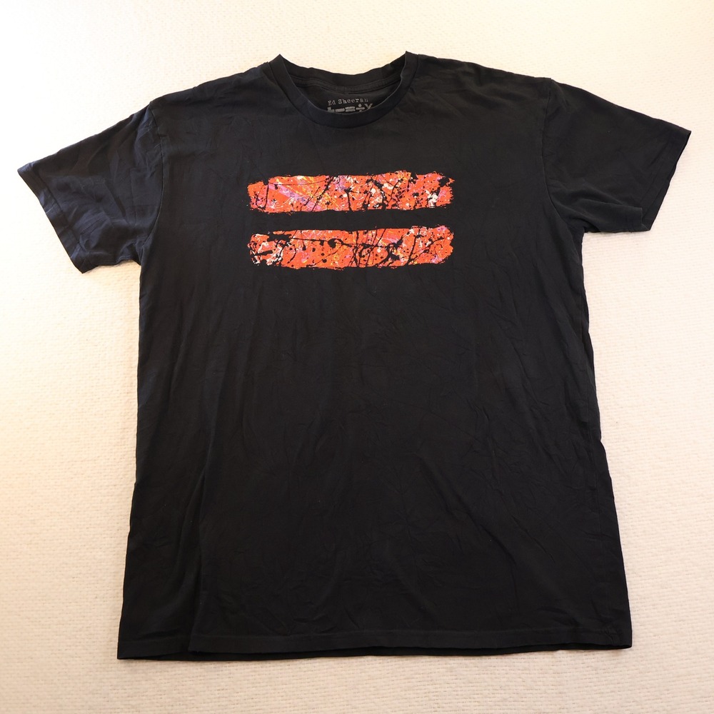 Ed Sheeran Mens XL T-Shirt Black Mathematics Tour 2023 North America Graphic Tee